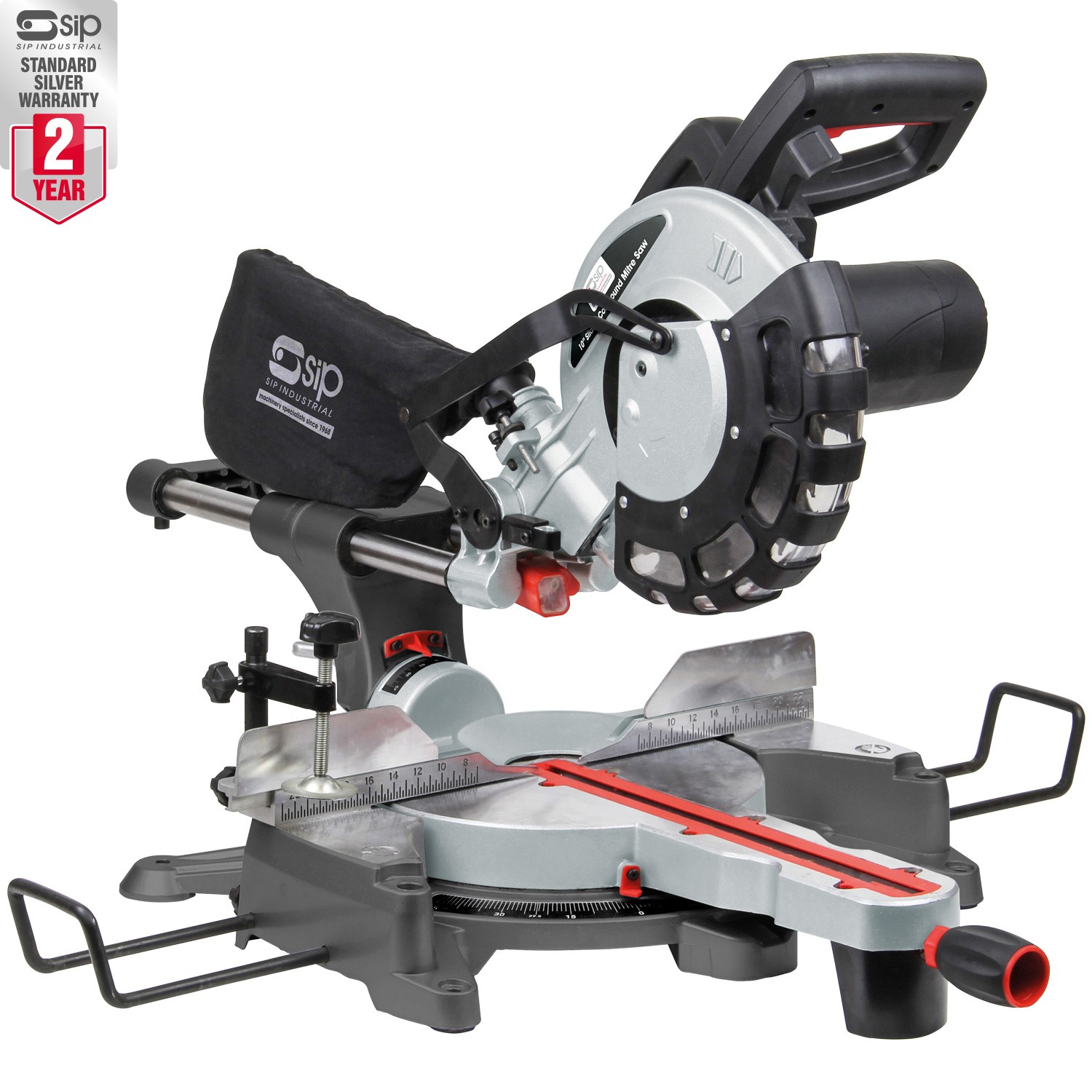SIP 10" Sliding Compound Mitre Saw with Laser SIP Machinery Europe