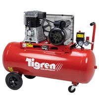 TIGREN 100ltr 3hp Belt-Driven Compressor