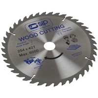 SIP 254mm x 30mm TCT 40T Circular Saw Blade