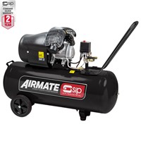 SIP DDVT 3HP 100ltr V-Twin Direct Drive Compressor