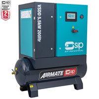 SIP VSDD 5.5kW 8bar 200ltr Screw Compressor