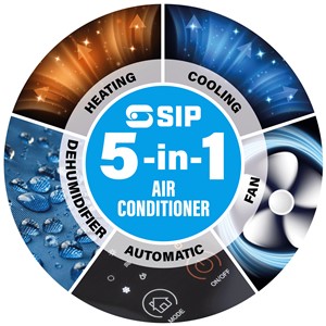 SIP 5-in-1 Air Conditioner 14,000BTU