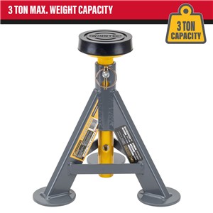 WINNTEC® 3 Ton Low-Profile Pin Jack Stands