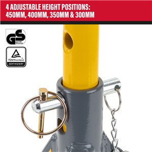 WINNTEC® 3 Ton Low-Profile Pin Jack Stands