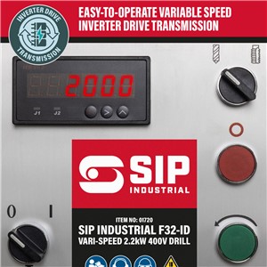 SIP F32-ID Vari-Speed 2.2kW Floor Pillar Drill