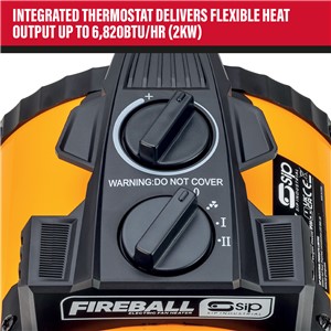 SIP FIREBALL Turbofan 2000 Electric Fan Heater