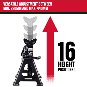 SIP 3 Ton Ratchet Jack Stands
