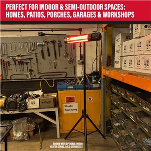 SIP Halogen Infrared Heater w/ Remote Control